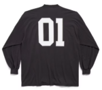 Balenciaga Basketball Series - Long Sleeve T-shirt Large Fit in Black